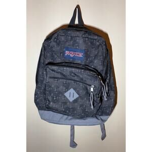 JanSport City Scout Laptop Backpack Geometric Black Gray